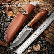 Handcrafted Leather Knife Sheath for Chef and Outdoor Knives with Snap Closure