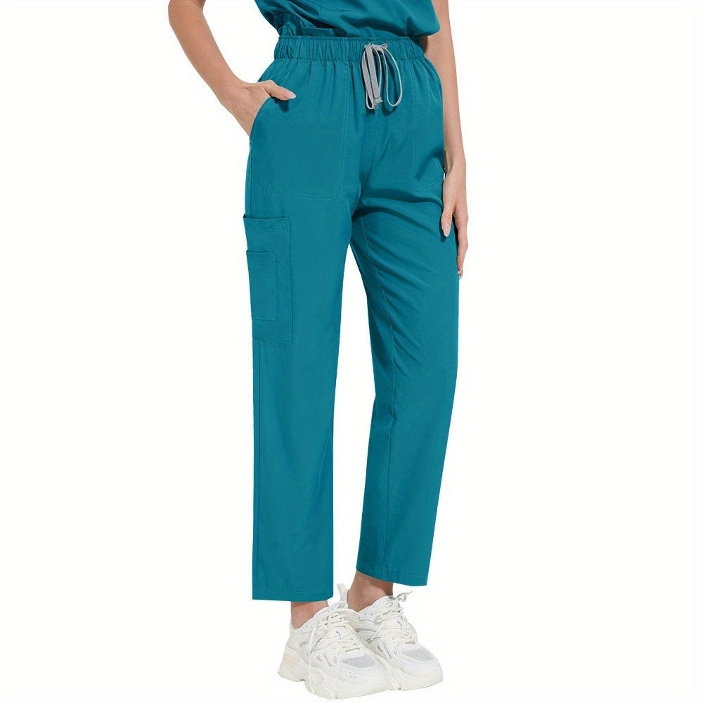 Nursing Uniforms for Hospital and Salon Short Sleeve Surgical Clothing with Zipper and Collar