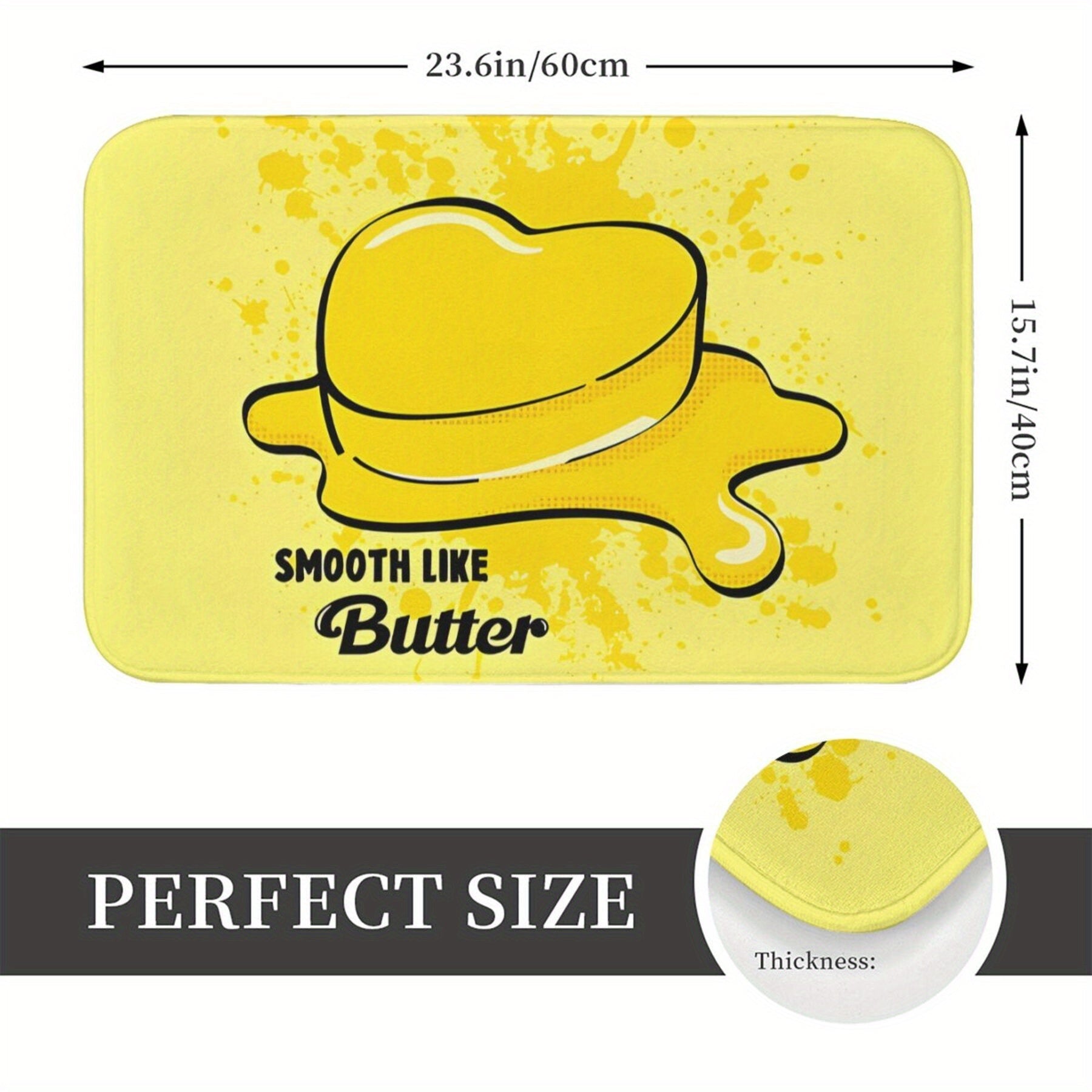 Kpop Hammom matosi Polyester non-slip yuviladigan uy bezaklari