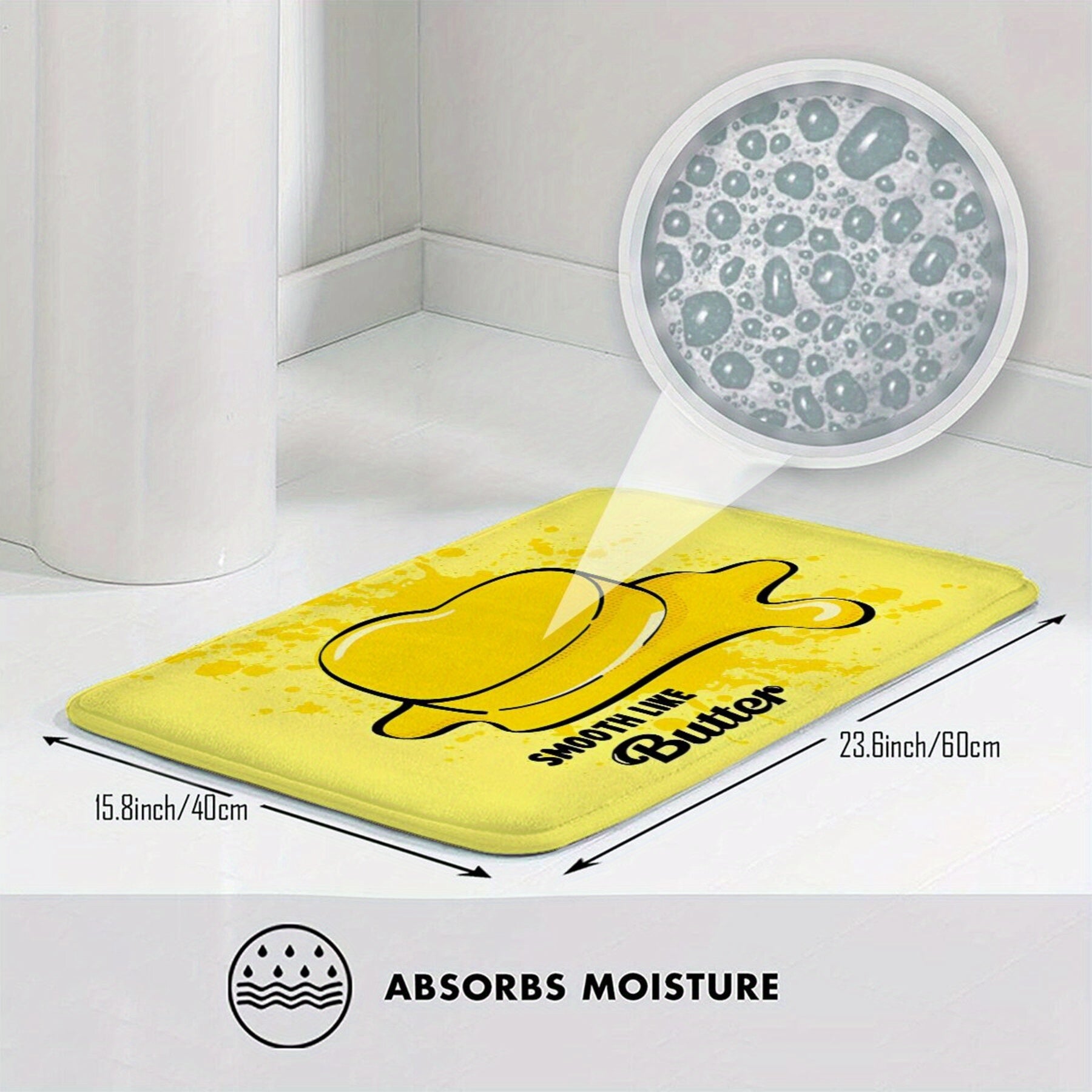 Kpop Hammom matosi Polyester non-slip yuviladigan uy bezaklari