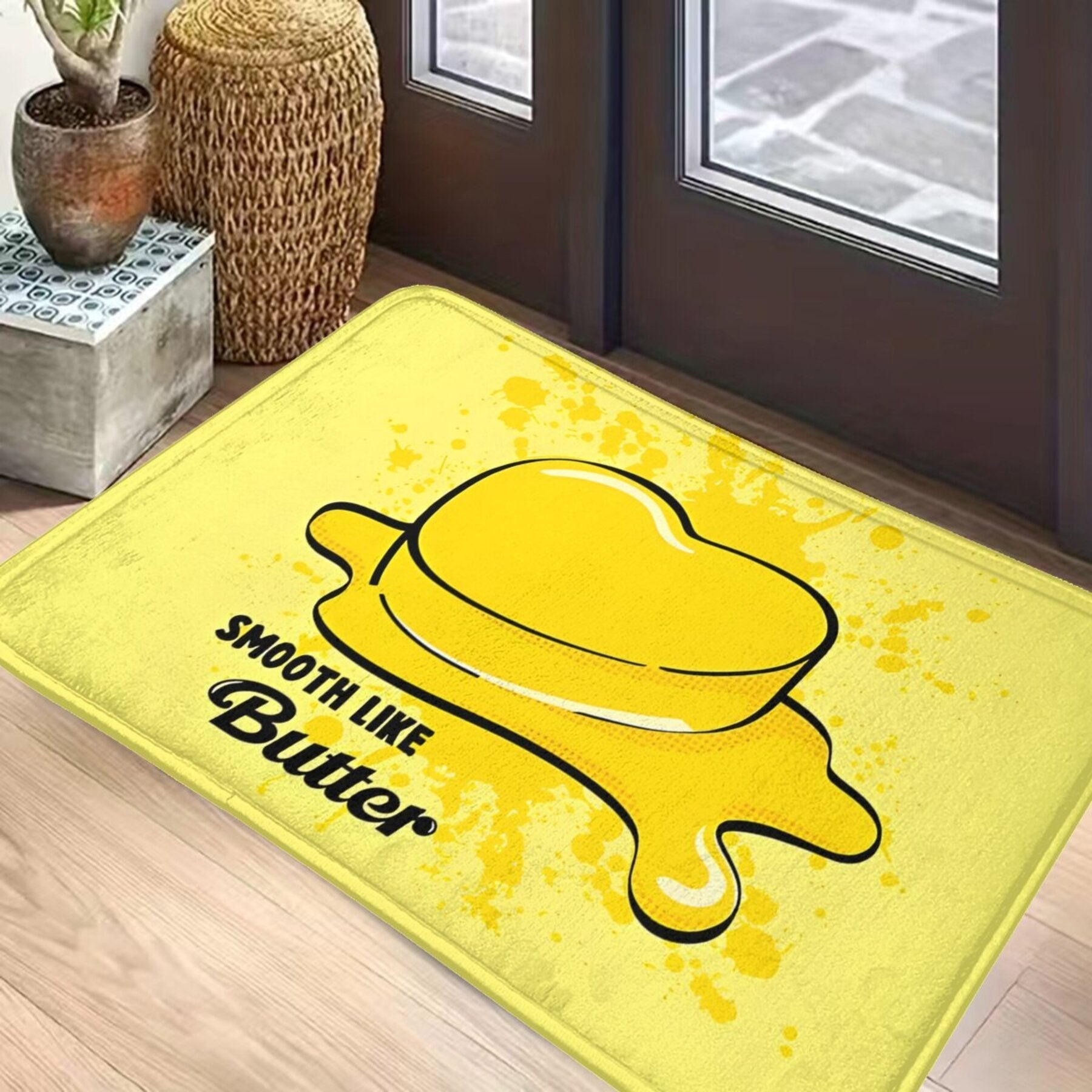 Kpop Bathroom Mat Polyester Doormat Non-Slip Washable Home Decor