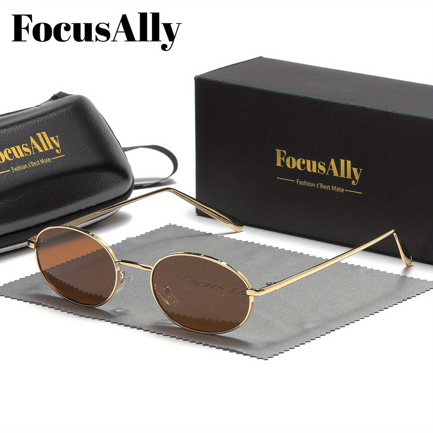 Retro Elliptical Punk Metal Fashion Glasses Unisex Decorative Eyeglasses