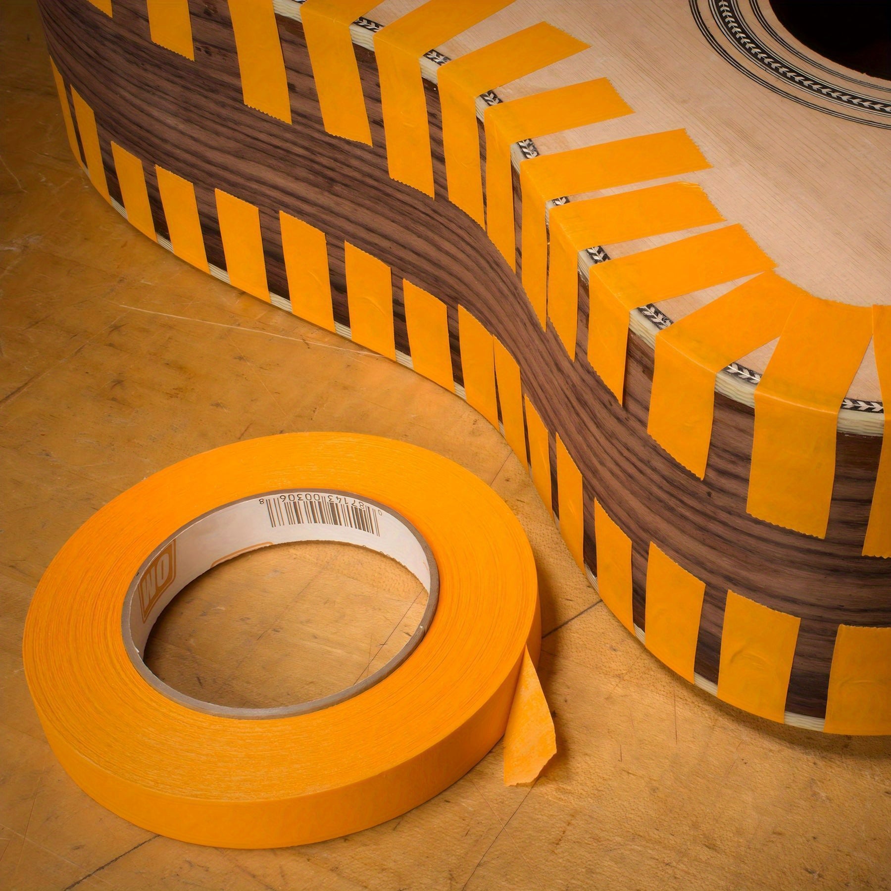 3-Pack Yellow PVC Guitar Fretboard Protector Tape for Electric and Bass Repair