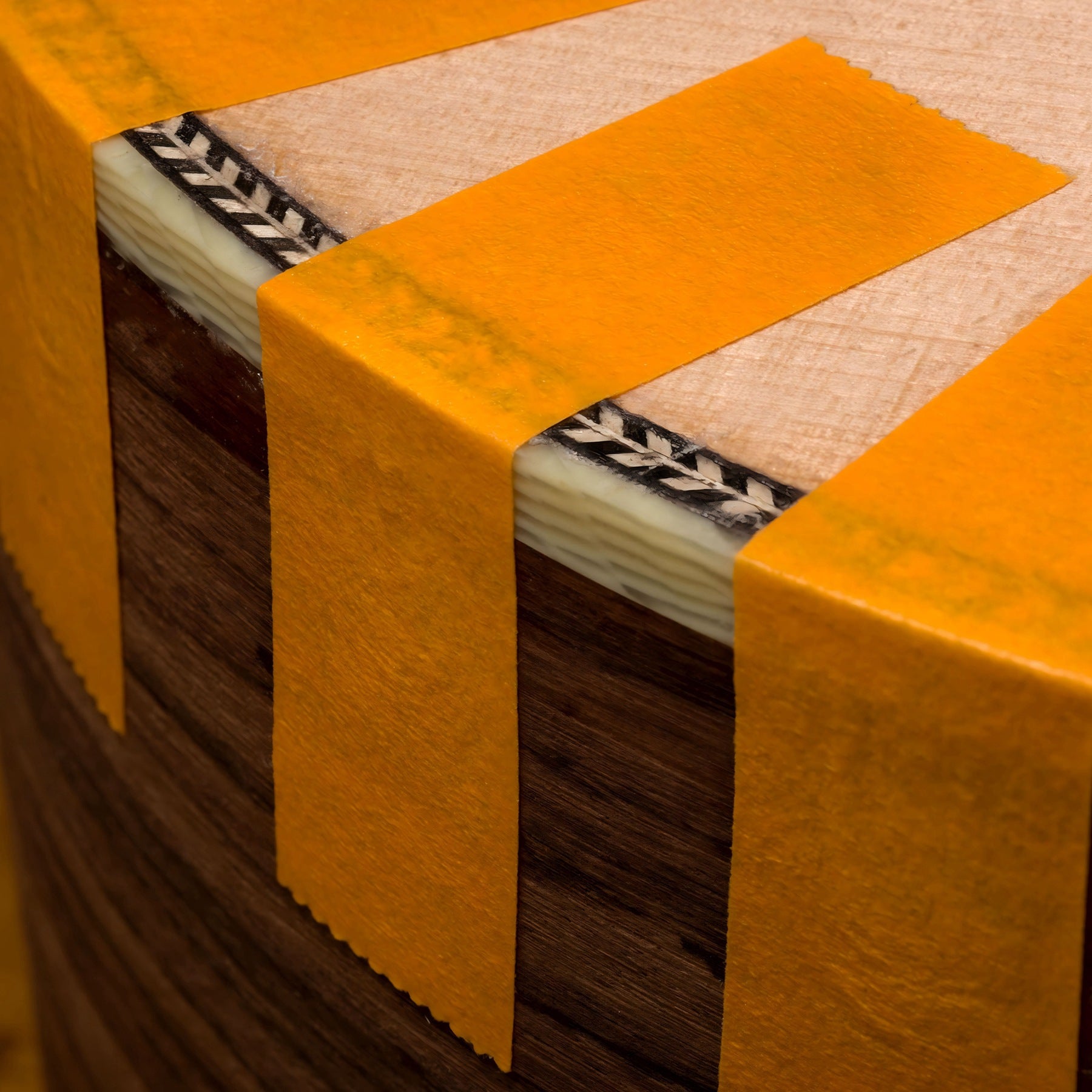 3-Pack Yellow PVC Guitar Fretboard Protector Tape for Electric and Bass Repair