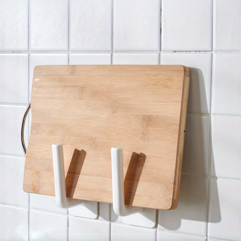 Wall-Mounted Plastic Spice Rack Kitchen Storage No-Drill Open Organizer Shelf