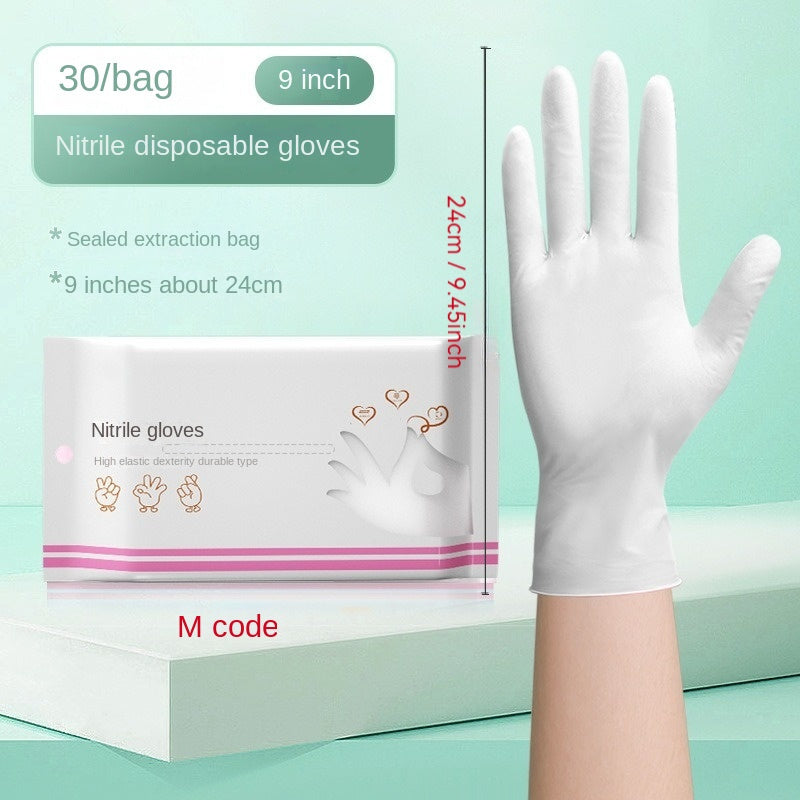 Ayollar uchun qo'l yuvish - suv o'tkazmaydigan, kukunsiz, antibakterial; oshxona, hammom, hojatxona uchun ideal; qulay moslik uchun moslashuvchan va silikonli, mustahkam nitril oziq-ovqat darajasidagi idish yuvish qo'lqoplari.