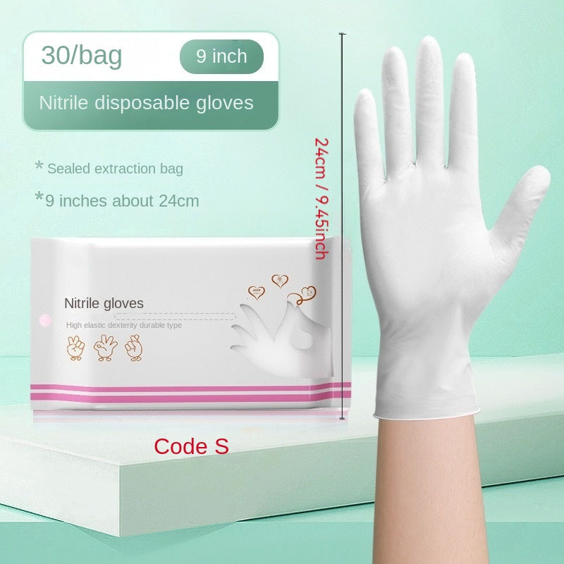 Ayollar uchun qo'l yuvish - suv o'tkazmaydigan, kukunsiz, antibakterial; oshxona, hammom, hojatxona uchun ideal; qulay moslik uchun moslashuvchan va silikonli, mustahkam nitril oziq-ovqat darajasidagi idish yuvish qo'lqoplari.