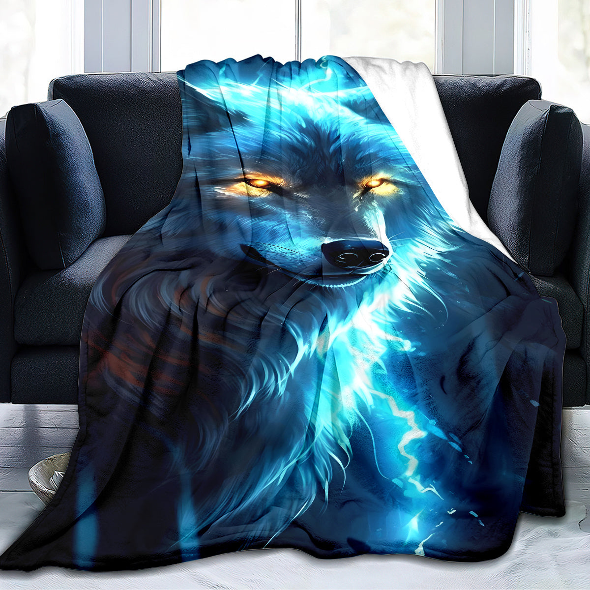 Lightweight Flannel Blanket for All Seasons Digital Print 127x152 cm