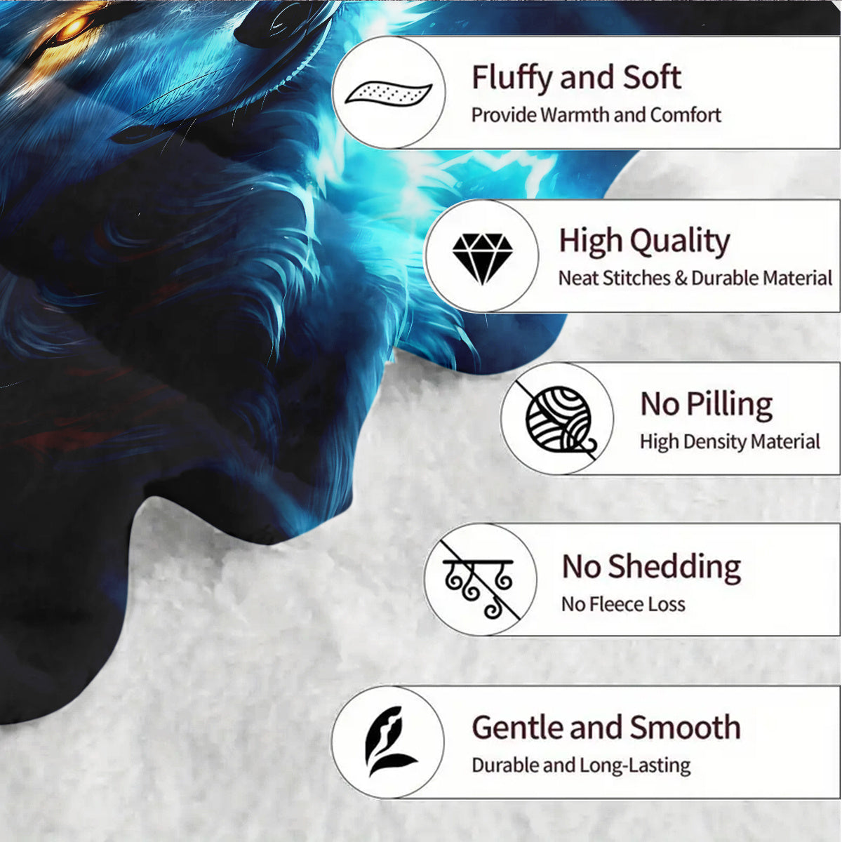 Lightweight Flannel Blanket for All Seasons Digital Print 127x152 cm