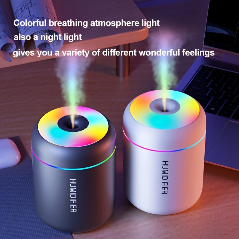 USB-Powered Aromatherapy Diffuser Humidifier with Night Light Cool Mist for Bedroom