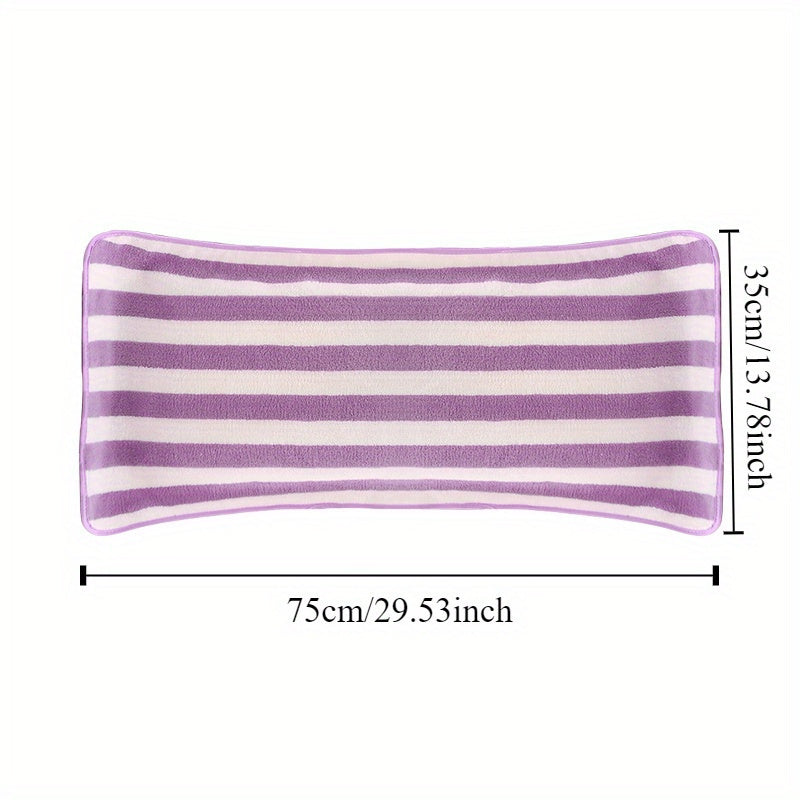 Kundalik zaruratlar: Chiziqli dizaynga ega tez quriydigan koral fliys sochiq to'plami va qalin singdiruvchi material, soch to'kilishi yo'q.