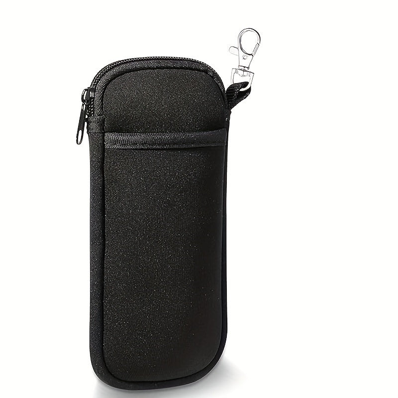 Neoprene Glasses Case with Zipper and Carabiner Lightweight Double Glasses Holder