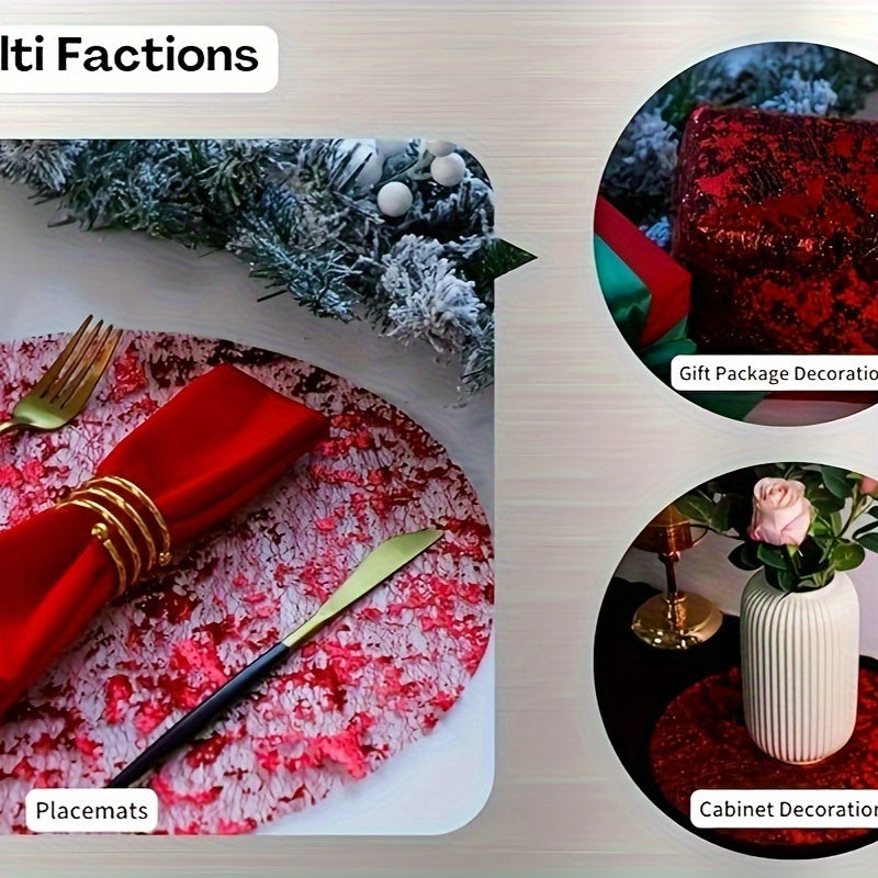 12 комплектов осенних столовых подставок с золотой фольгой размером 13 дюймов, подходящих для различных мероприятий, включая обеденные столы, свадьбы, дни рождения, вечеринки, праздники и домашний декор.