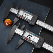 Digital Caliper with LCD Screen Triangular Scale Ruler High Precision Carbon Fiber Plastic