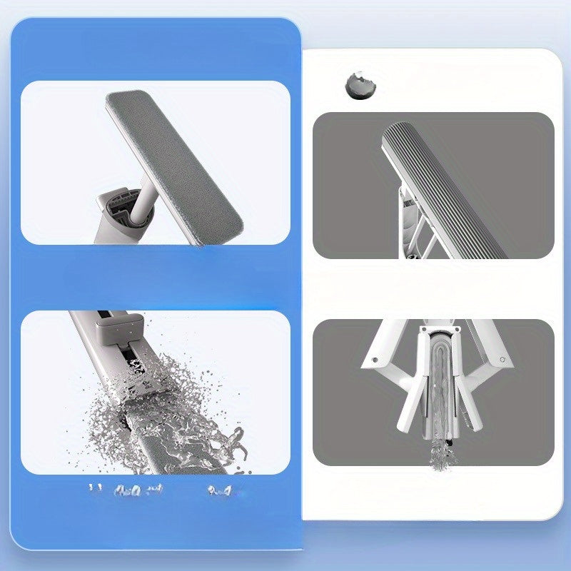 Compact Hands-Free Flat Mop for Dusting Walls and Car Interiors