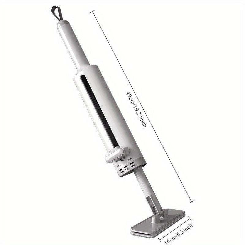 Compact Hands-Free Flat Mop for Dusting Walls and Car Interiors