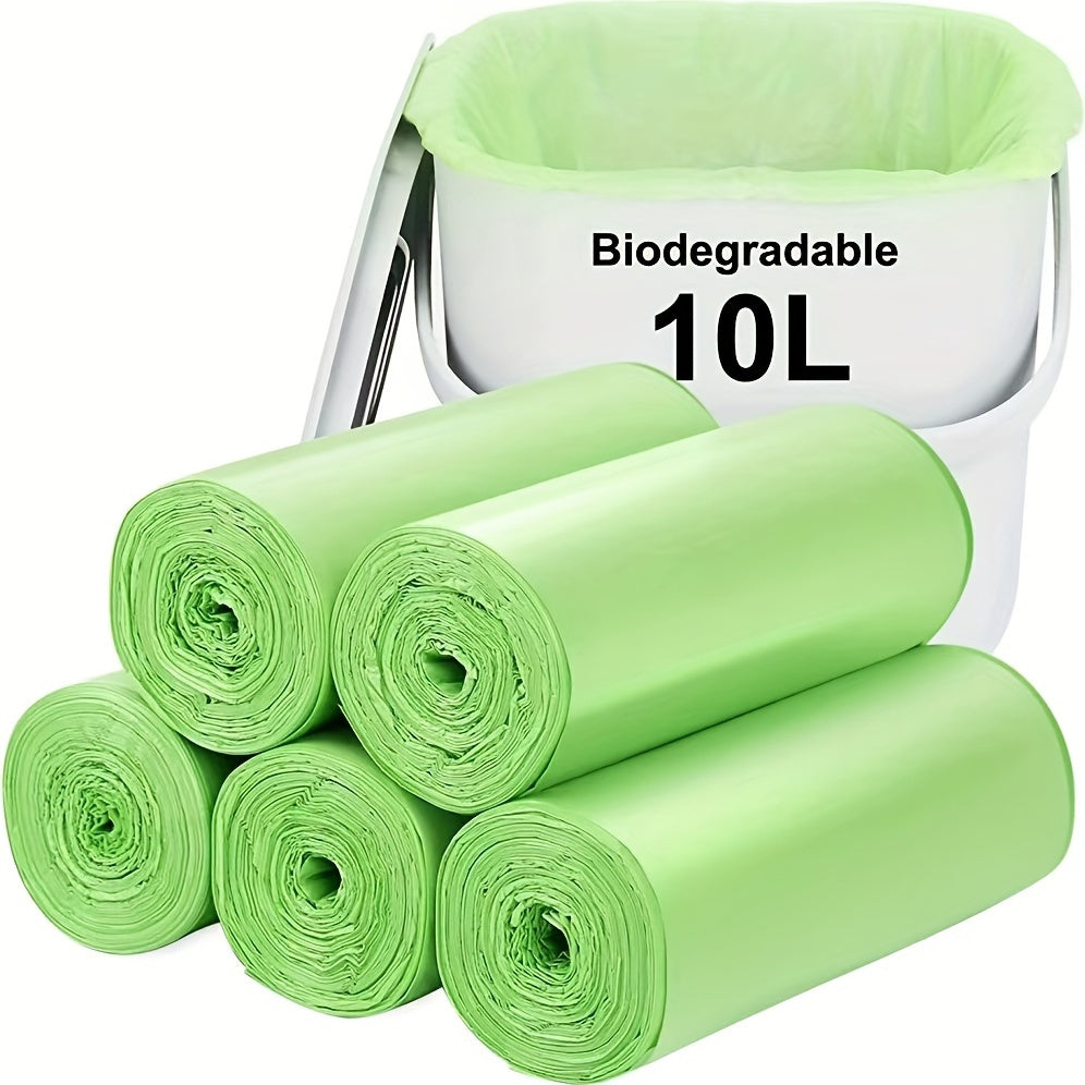 Biodegradable Trash Bags 40 Pack 10L Dual-Layer Multipurpose Garbage Bags