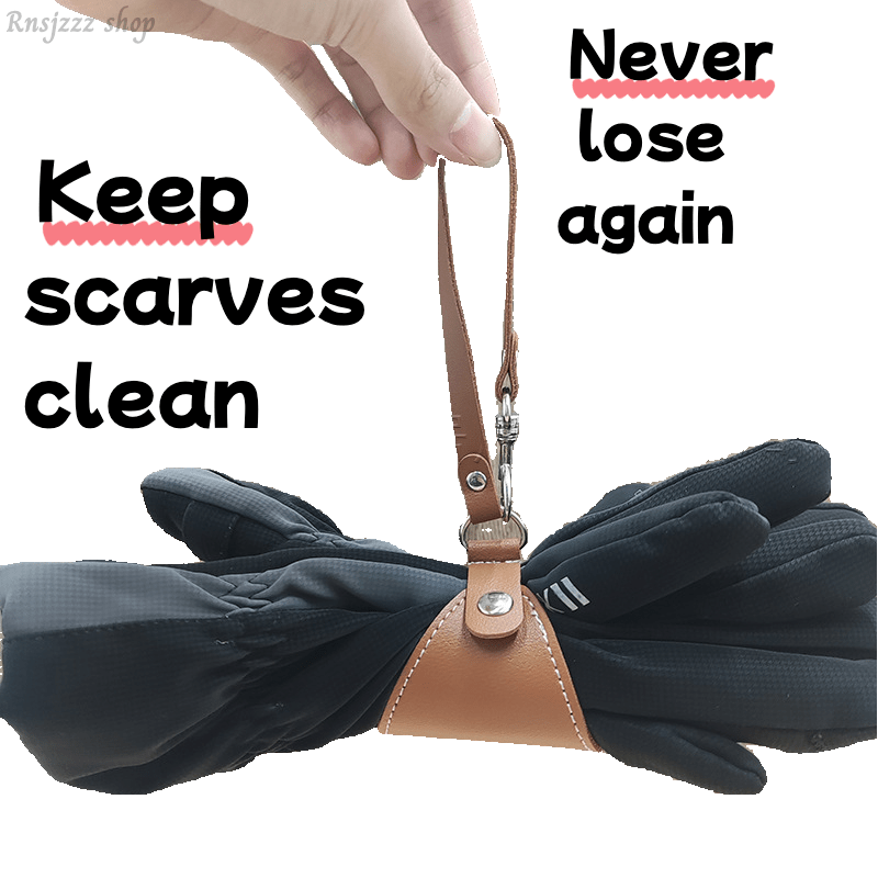 Organizador de accesorios para bufanda y guantes de cuero, portátiles, portador de toallas, regalo