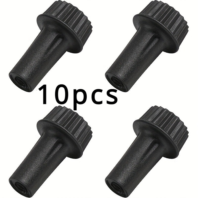 10/20 Pcs Black Light Socket Knob Replacement Parts Standard Size Easy Installation