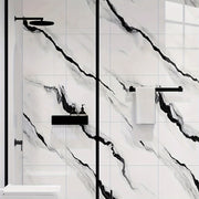 Self-Adhesive Faux Marble Wall Stickers Waterproof for Kitchen Bathroom Set of 30