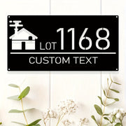 Custom Metal House Number and Letter Sign Outdoor Wall Mount Plaque Durable Home Decor