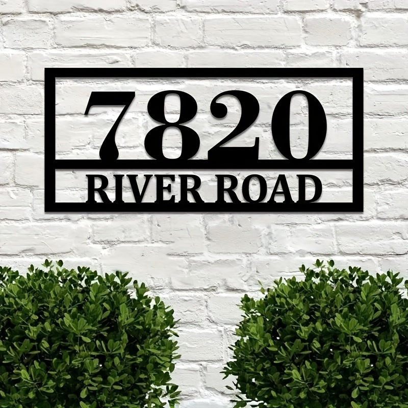 Maxsus Uy Raqami va Ko'cha Nomi Eski - Shaxsiylashtirilgan Temir Manzil Belgisi, Mustahkam Tashqi Metall Devor Plakasi, Kattalar uchun 14 va undan yuqori ajoyib Uyga Kirish Sovg'asi