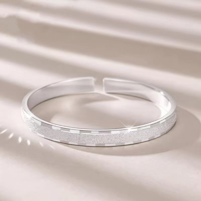 Pulsera de plata de ley con diseño estrellado sin recubrimiento, joyería bohemia