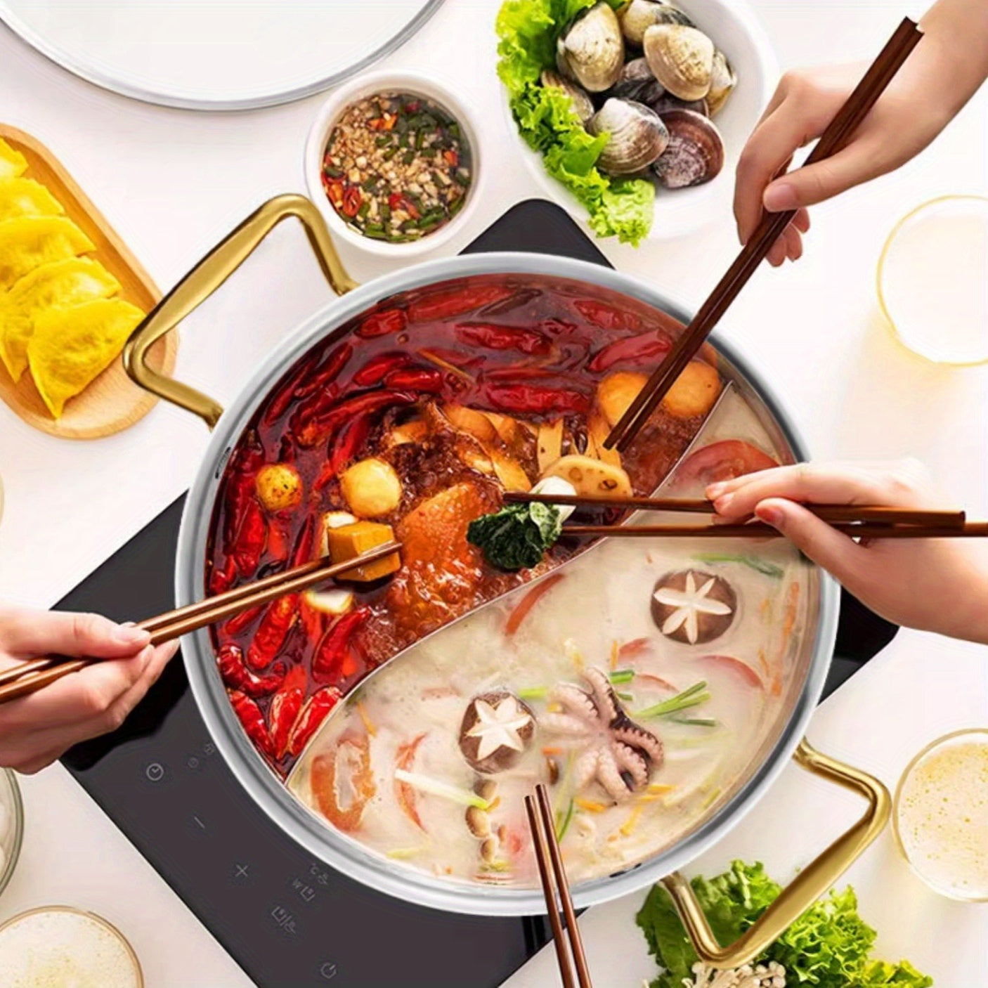 Stainless Steel Hammered Soup Pot 304 SUS Restaurant Kitchen Cookware