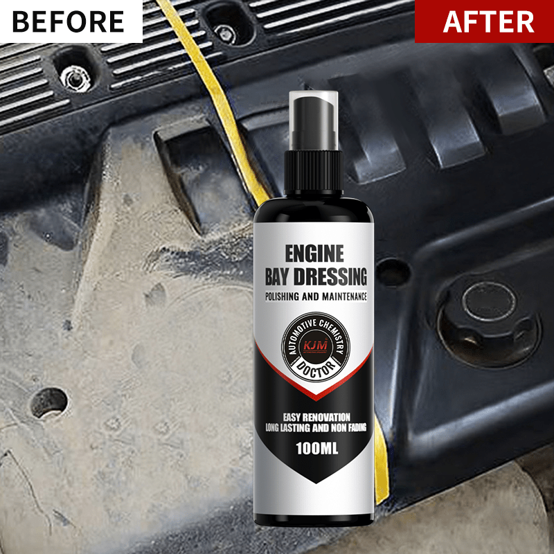 Restoración de brillo y protección de goma y plástico exterior del motor de coche universal