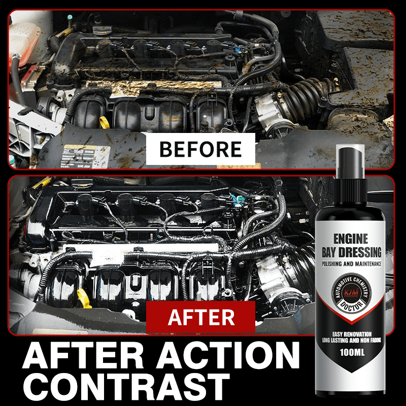 Restoración de brillo y protección de goma y plástico exterior del motor de coche universal