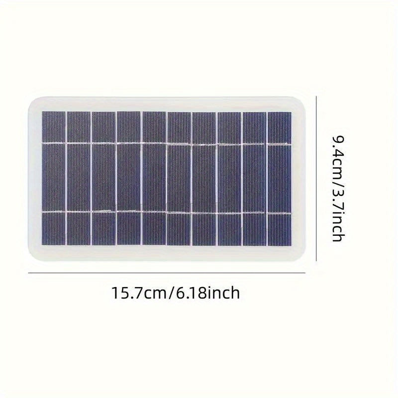 USB Solar Panel Charger for Camping and Travel with Charge Controller and USB Female to Male Connector