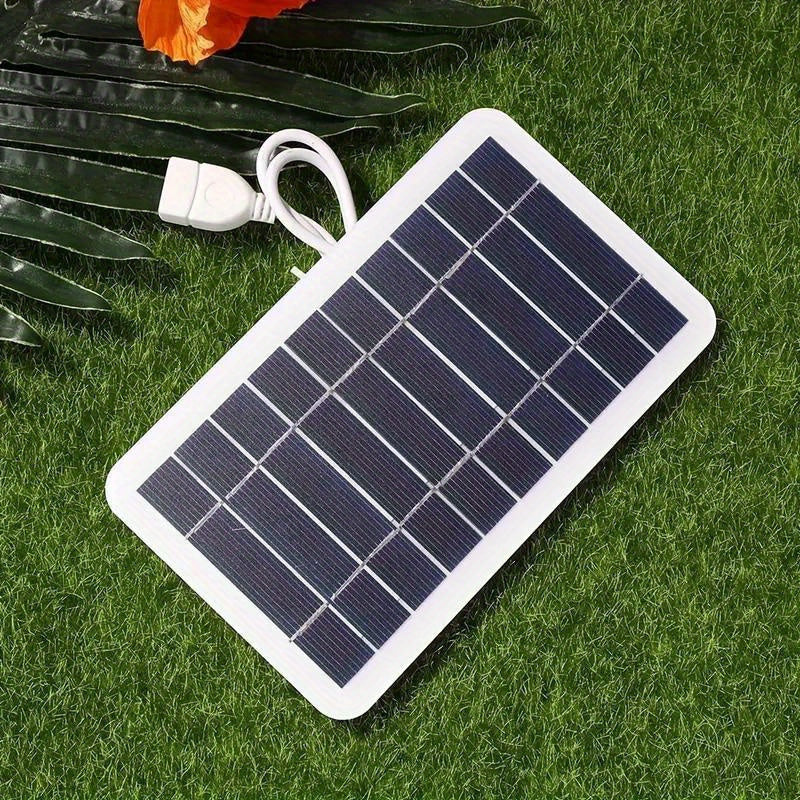 USB Solar Panel Charger for Camping and Travel with Charge Controller and USB Female to Male Connector