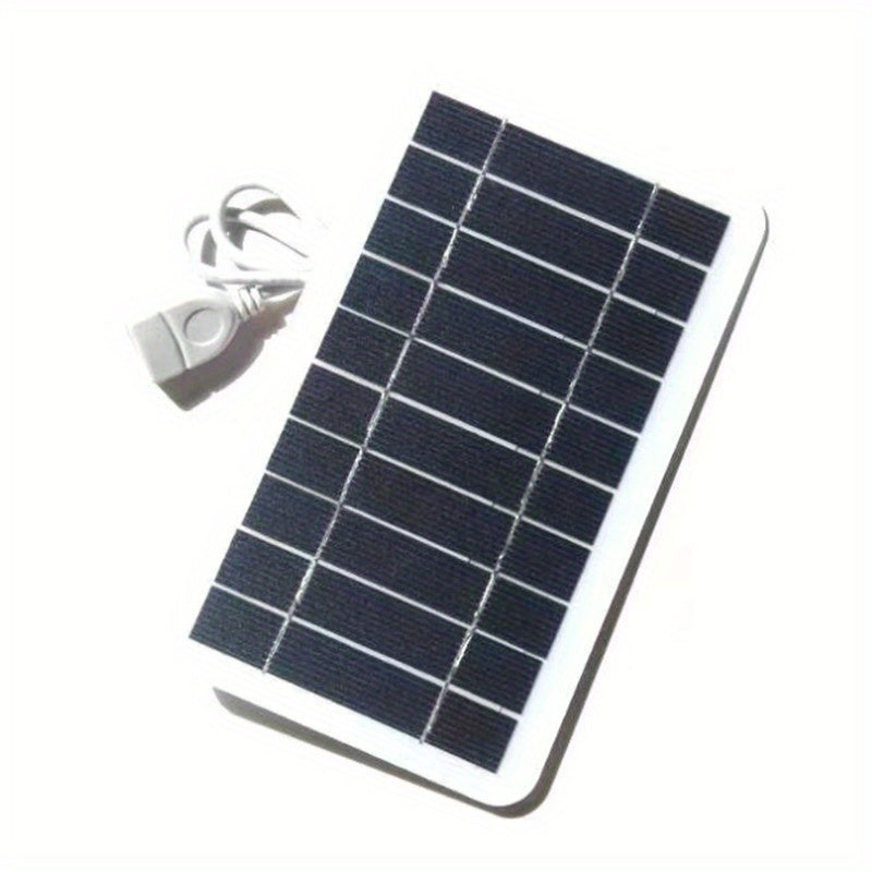 USB Solar Panel Charger for Camping and Travel with Charge Controller and USB Female to Male Connector