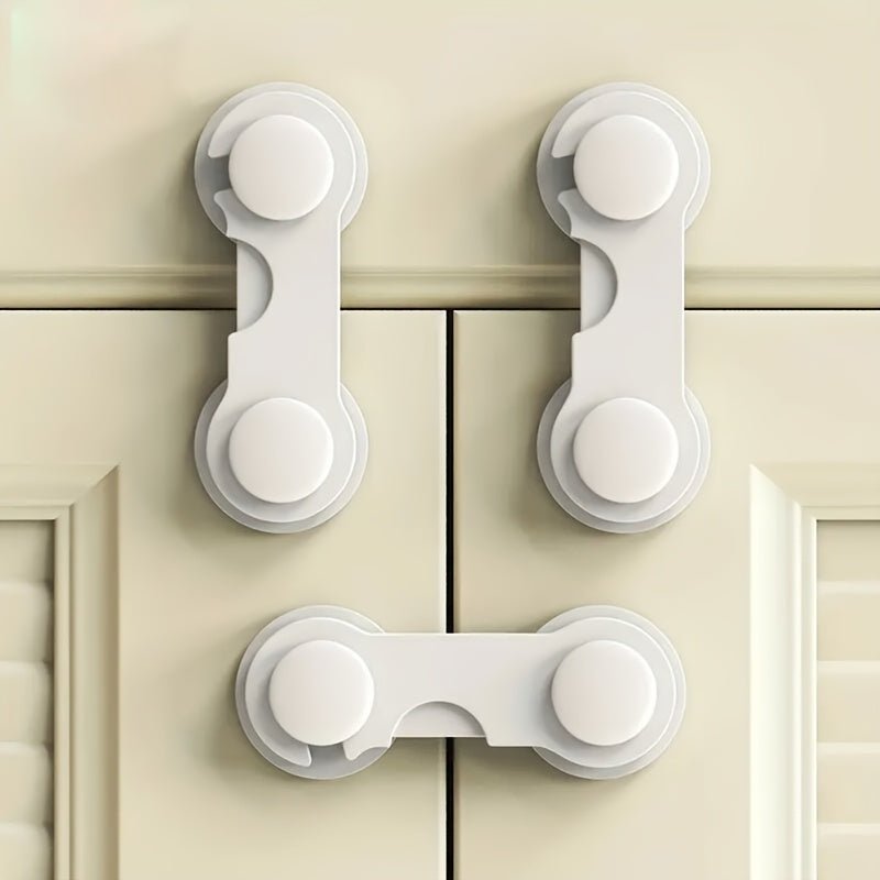 Security Lock Set for Drawers Cabinets and Doors 5-Pack