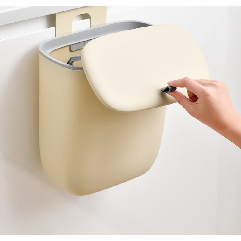 8L 12L devor bilan o'rnatiladigan oshxona axlat qutisi, slayd qopqog'i bilan, batareyasiz