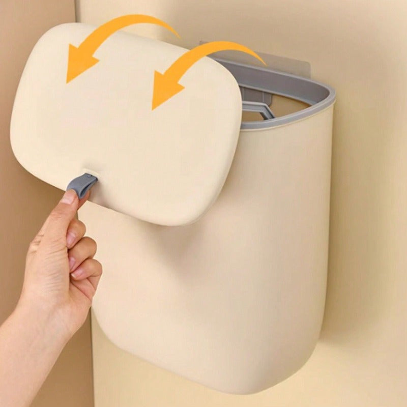 8L 12L devor bilan o'rnatiladigan oshxona axlat qutisi, slayd qopqog'i bilan, batareyasiz