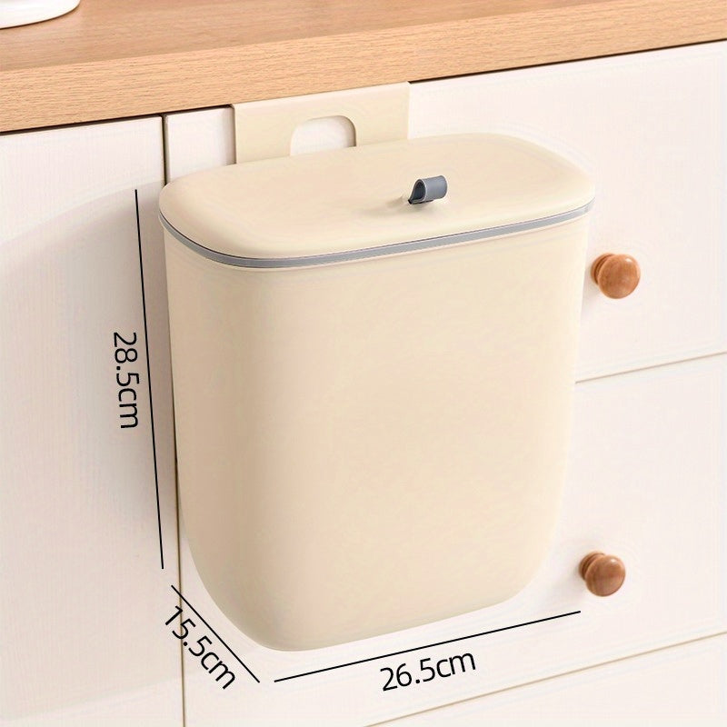 8L 12L devor bilan o'rnatiladigan oshxona axlat qutisi, slayd qopqog'i bilan, batareyasiz