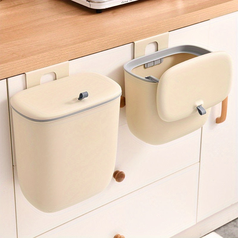 8L 12L devor bilan o'rnatiladigan oshxona axlat qutisi, slayd qopqog'i bilan, batareyasiz