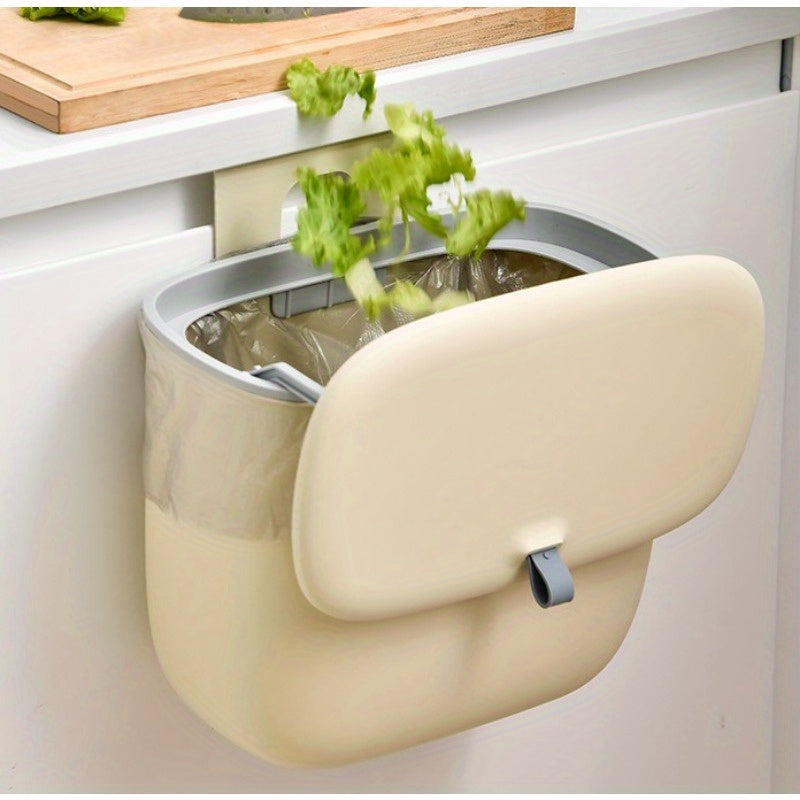 8L 12L devor bilan o'rnatiladigan oshxona axlat qutisi, slayd qopqog'i bilan, batareyasiz