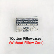 Gray Bohemian Style Pillowcase with 3D Print Luxuriously Soft Sustainable Material