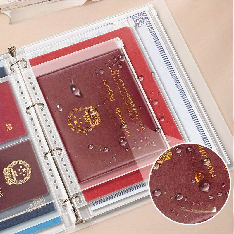 Document Organizer Storage Bag for A4 B5 Loose Leaf Papers Bills and Documents