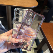 3D Rose Pattern Phone Case for Samsung Full-Body Shockproof Protection Gift for Girlfriend