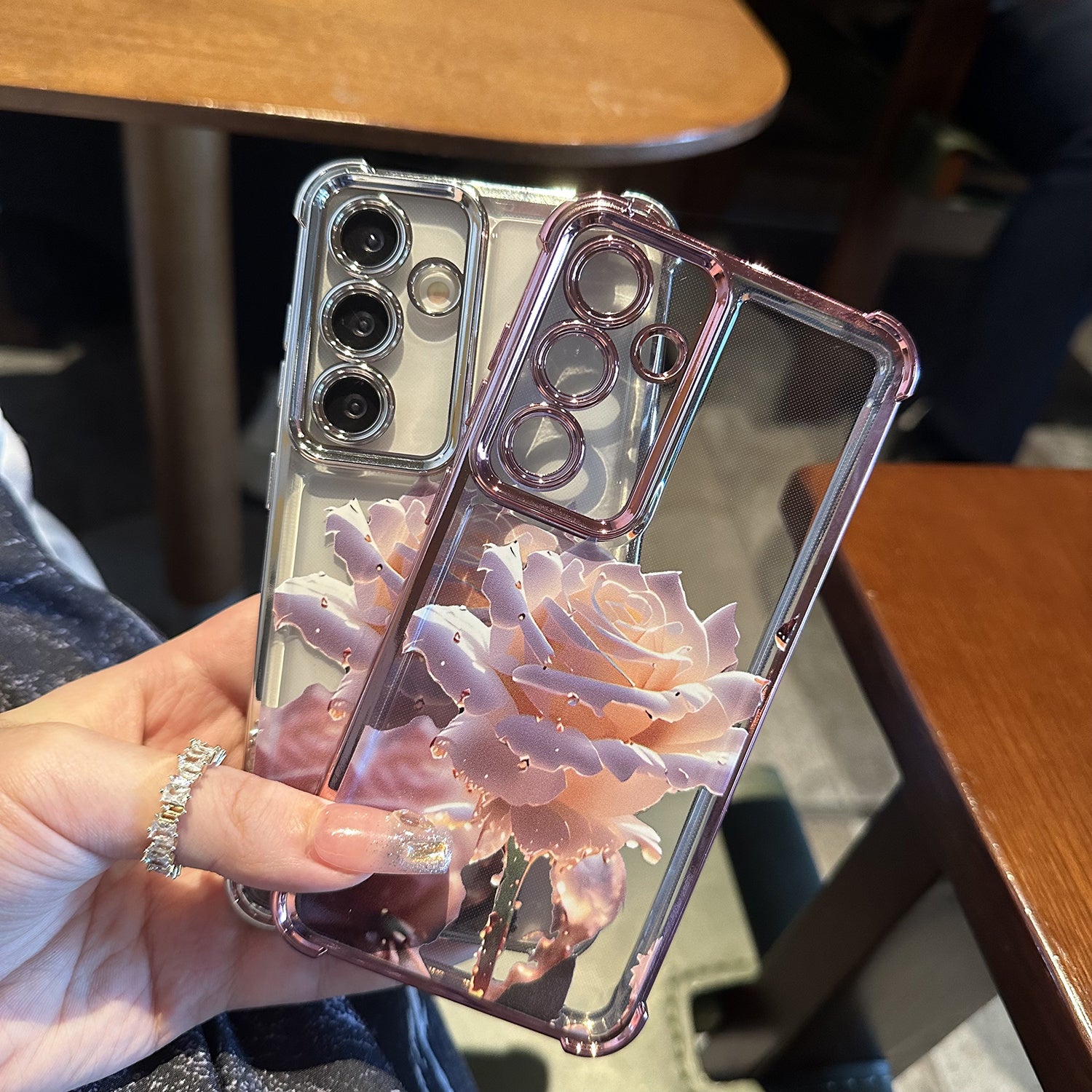 3D Rose Pattern Phone Case for Samsung Full-Body Shockproof Protection Gift for Girlfriend