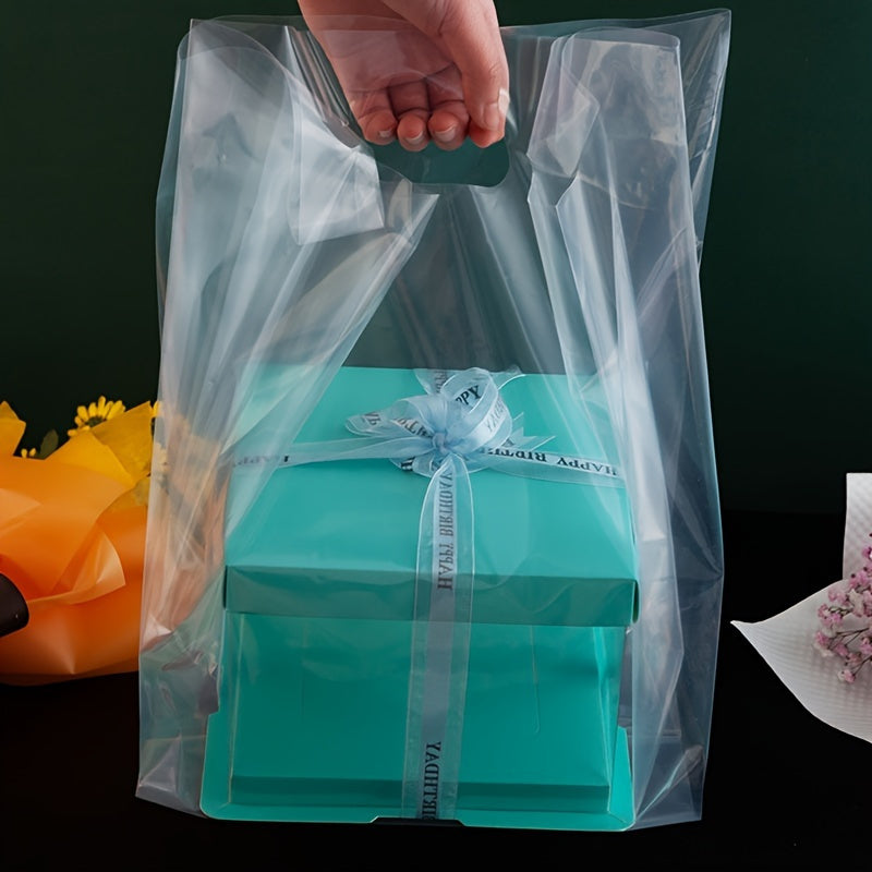 Transparent Cake Gift Bags Set of 5 for Desserts Snacks and Bread