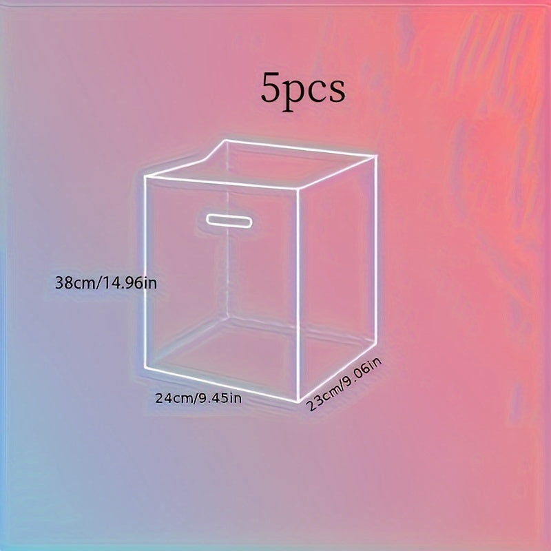 Transparent Cake Gift Bags Set of 5 for Desserts Snacks and Bread