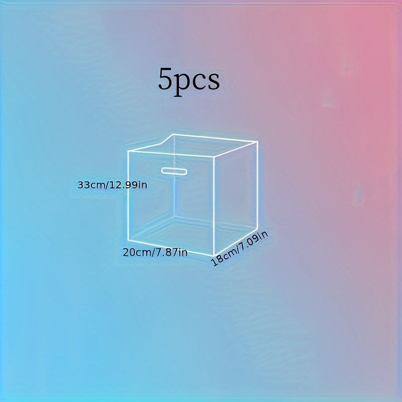 Transparent Cake Gift Bags Set of 5 for Desserts Snacks and Bread