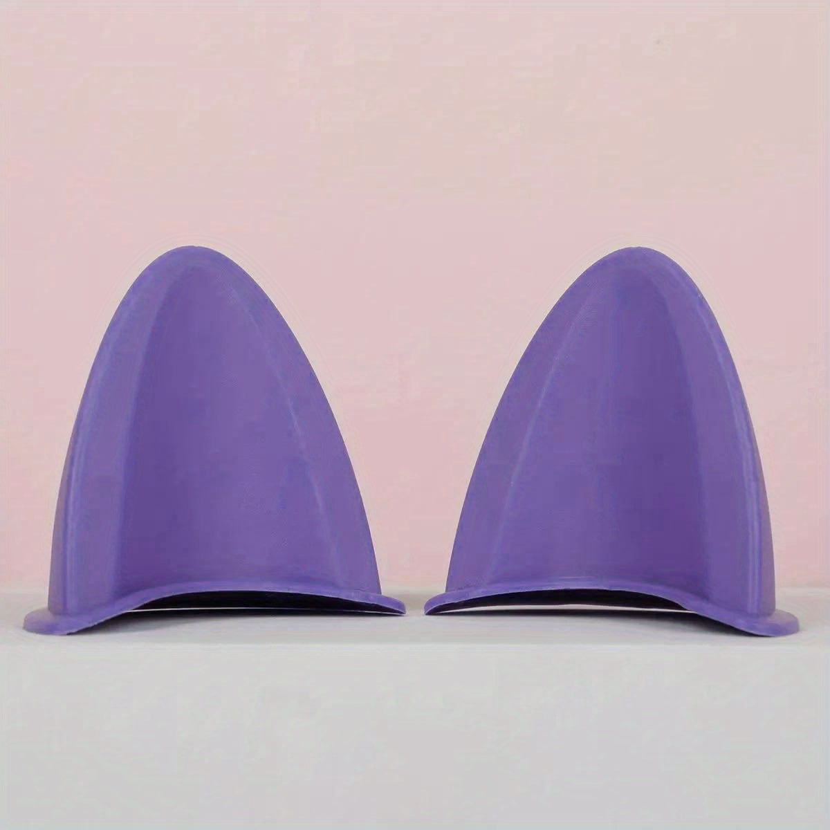 2PCS Cat Ear Helmet Accessories Removable Plastic Stickers for Motorcycle Helmets