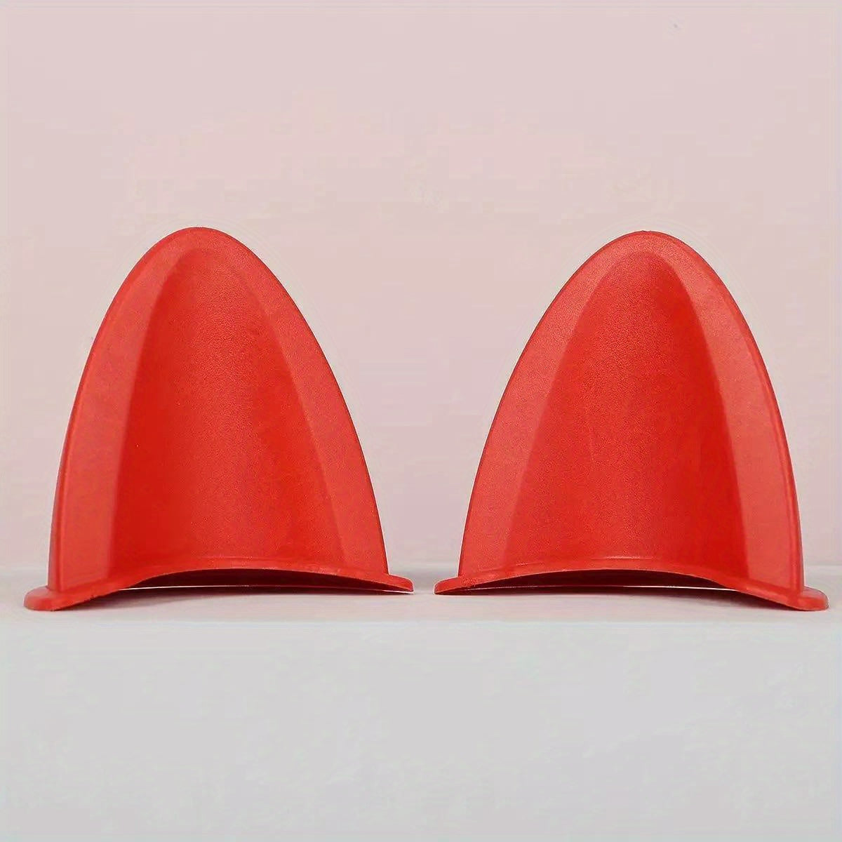 2PCS Cat Ear Helmet Accessories Removable Plastic Stickers for Motorcycle Helmets