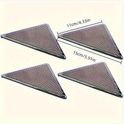 Set of 8 Reusable Washable Anti-Slip Carpet Clips with Double-Sided Tape