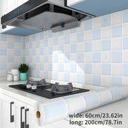 Self-Adhesive Waterproof Heat-Resistant PET Kitchen Protection Sticker for Stove and Tile